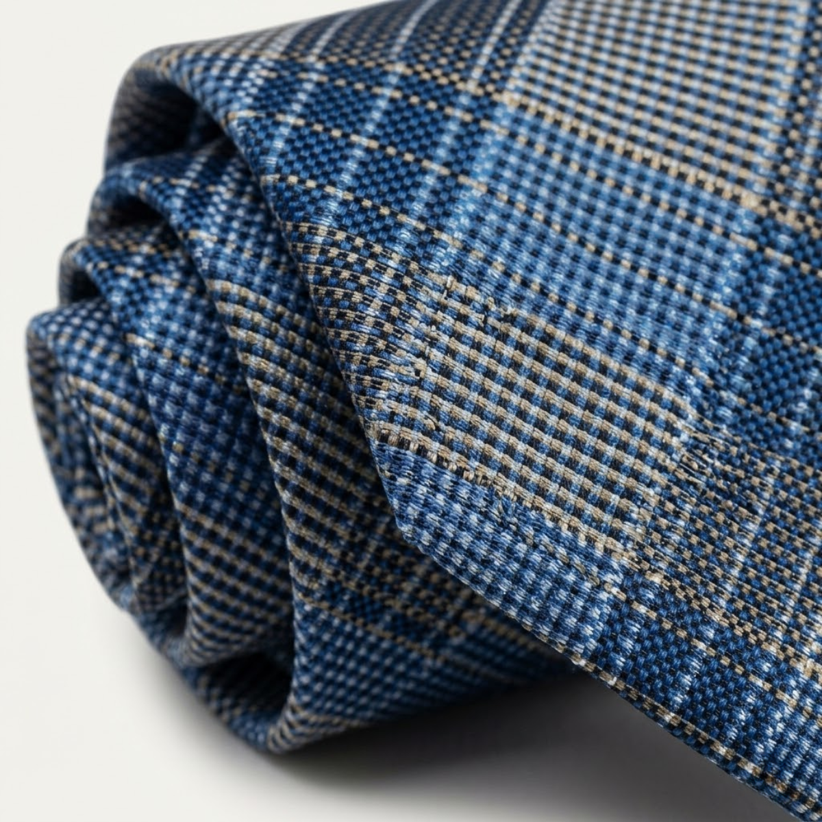 The Monterosso Men’s Luxury Silk Neck Tie - Blue