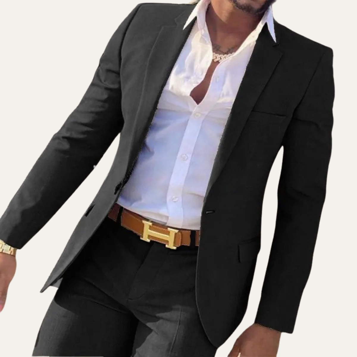 The Brescia Men’s Two Piece Suit – Slim Fit Blazer and Pants Formal Set