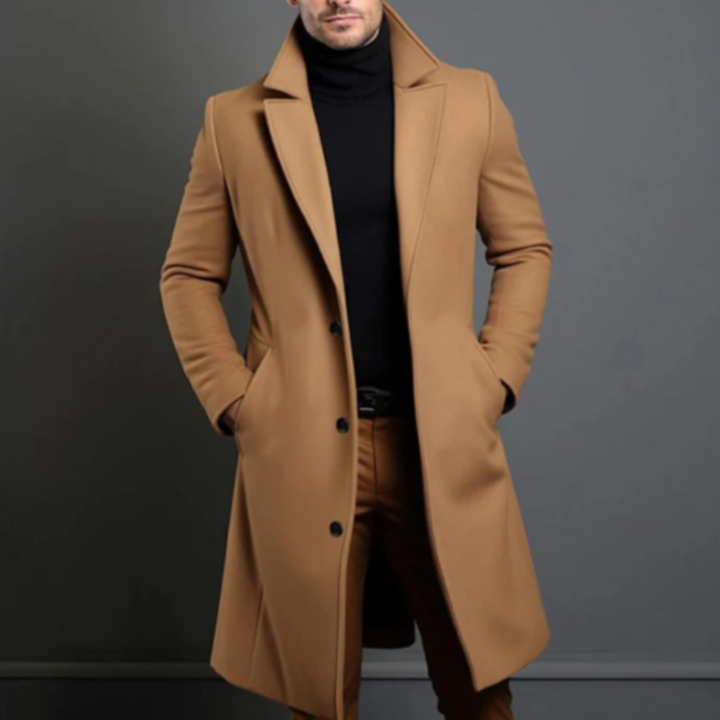 The Belmont Men’s Elegant Classic Wool Overcoat