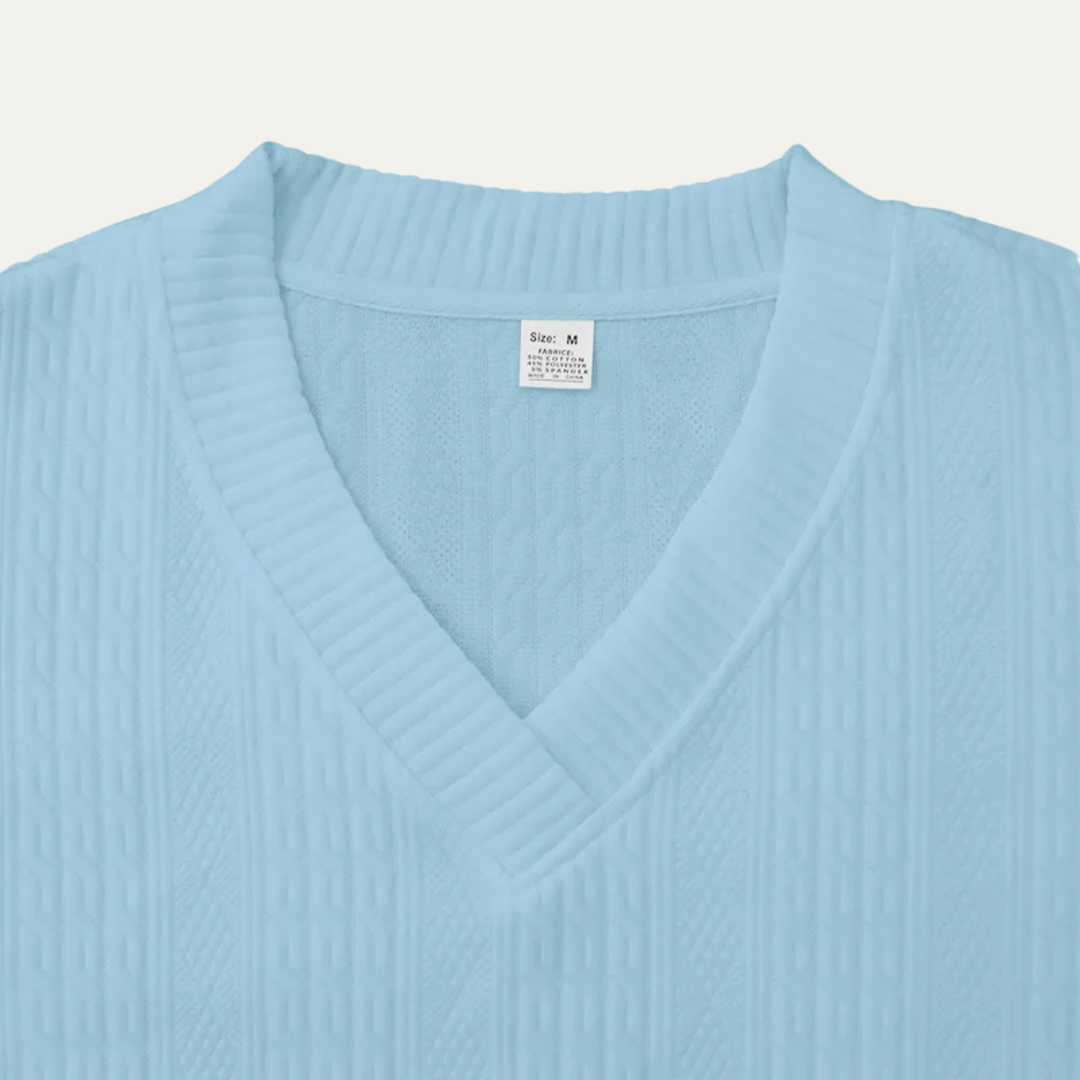 The Redwood Park Men’s Light Summer Knitted Set – Polo Shirt & Short