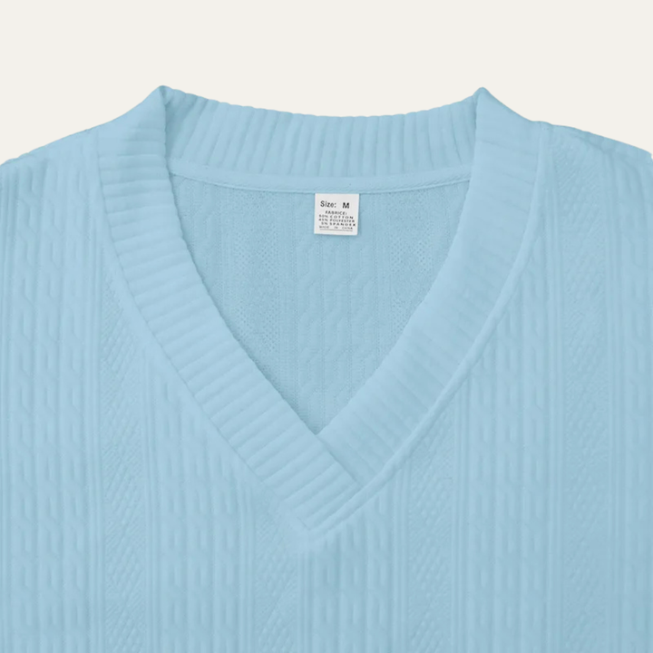 The Redwood Park Men’s Light Summer Knitted Set – Polo Shirt & Short