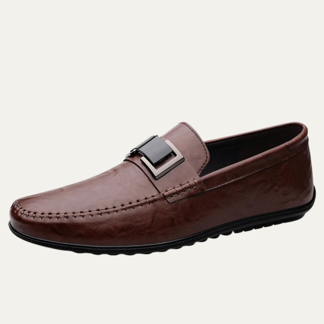 The Willowbend Men's Business Leather Slip On Loafers