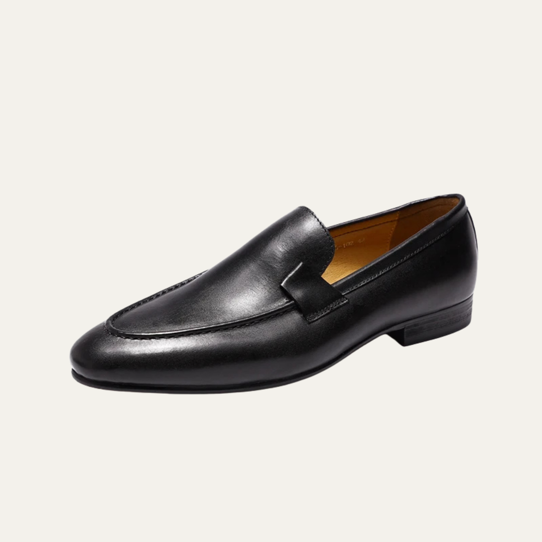The Redstone Ridge Men's Handmade Business Leather Dress Loafers