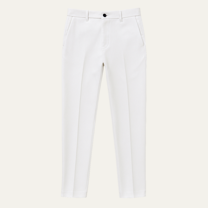 The Santorini Classic Chino Pants For Men - White