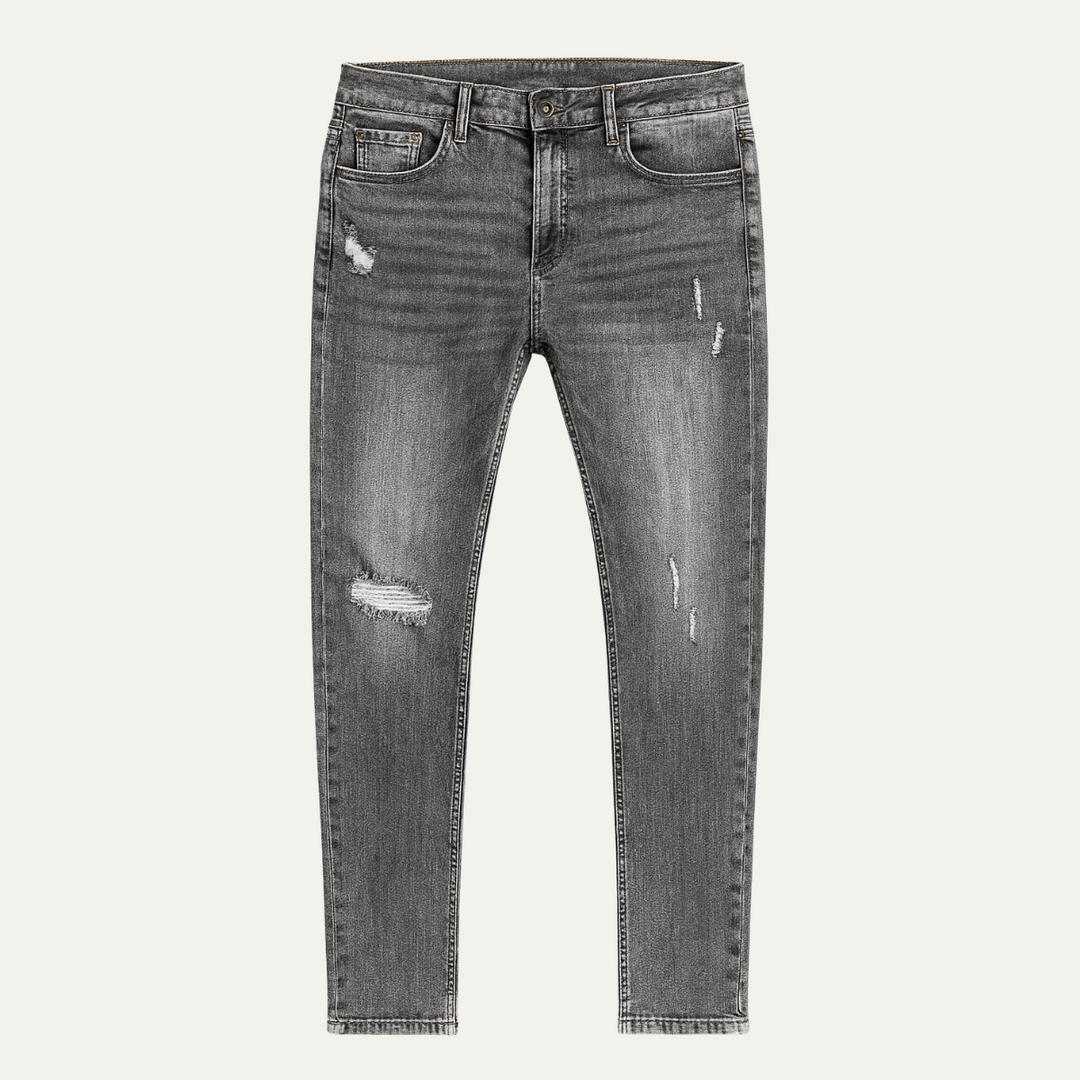 The Rome Men's Slim Fit Denim Jeans - Trendy Stretch Pants