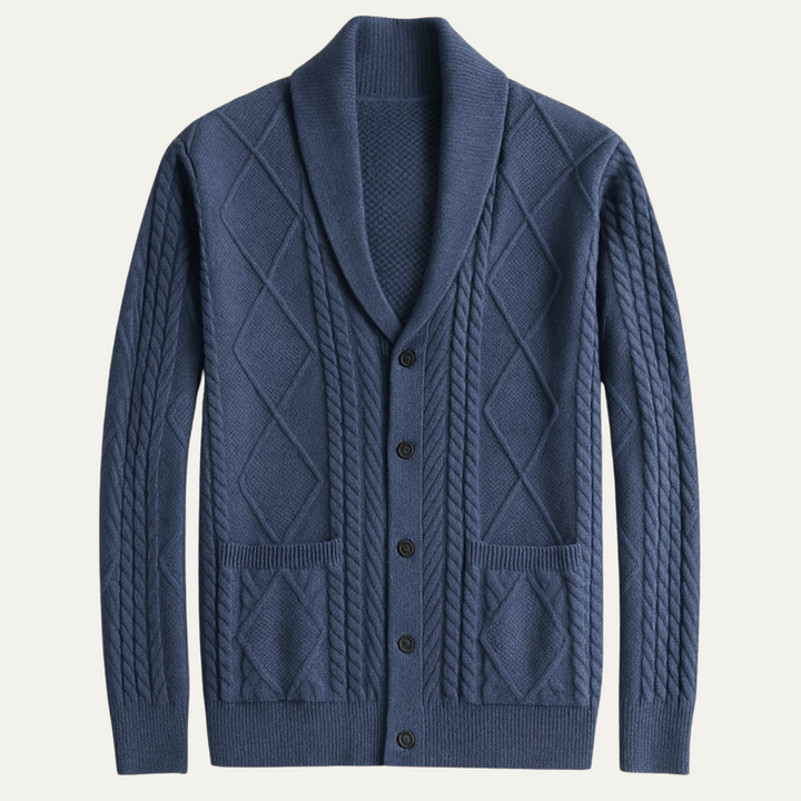 The Edinburgh Men’s Luxury Wool Button Cardigan