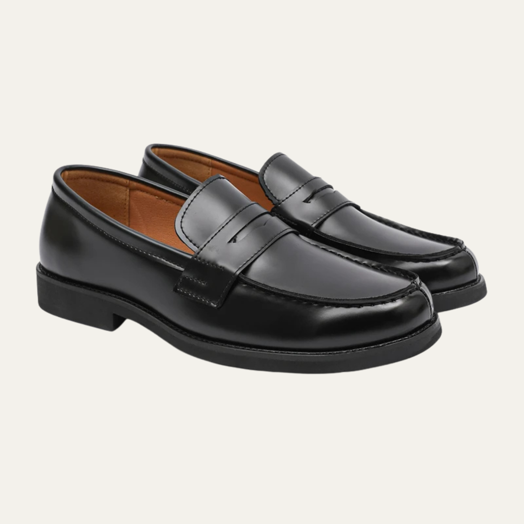 The Watercrest Hill Men’s Handmade Leather Penny Loafers