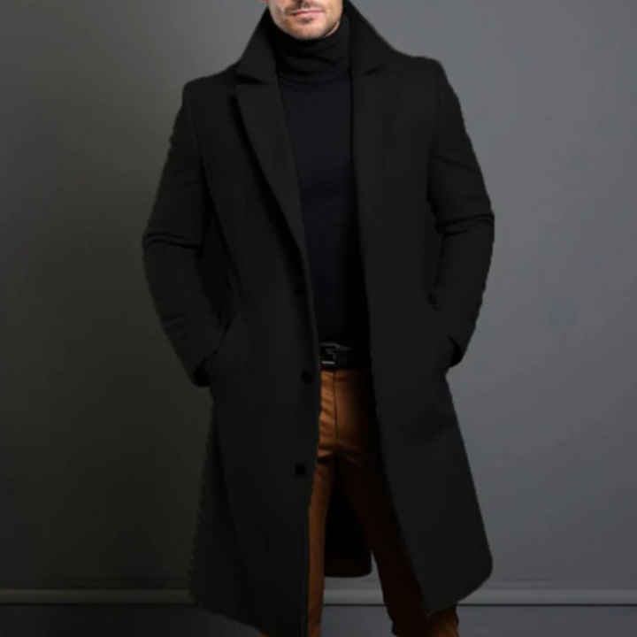 The Belmont Men’s Elegant Classic Wool Overcoat