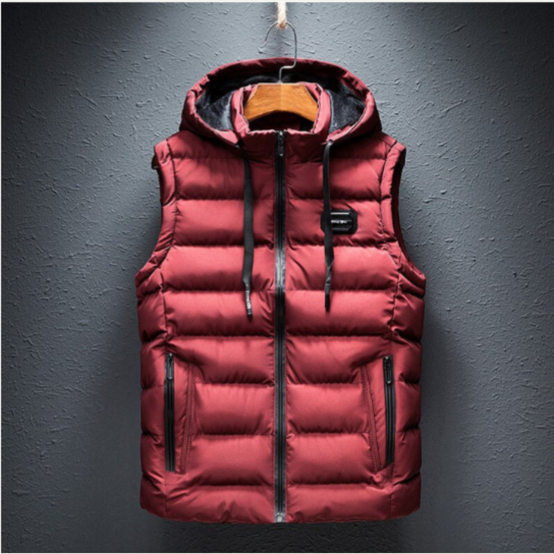 The Winslow Men’s Lightweight Puffer Quilted Vest with Hood