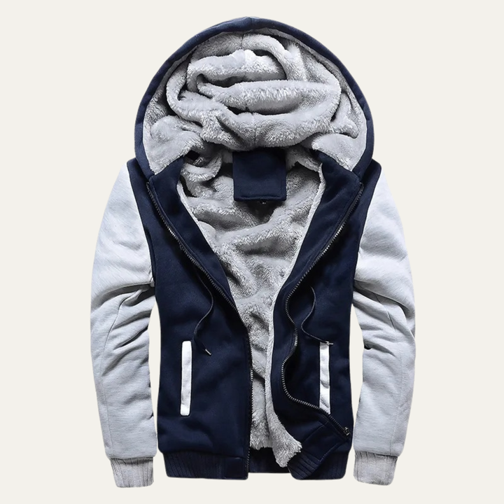 Men's Fleece Lined Zip Up Hoodie