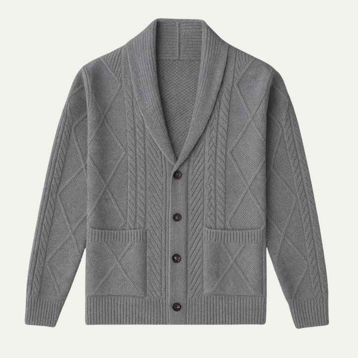 The Edinburgh Men’s Luxury Wool Button Cardigan