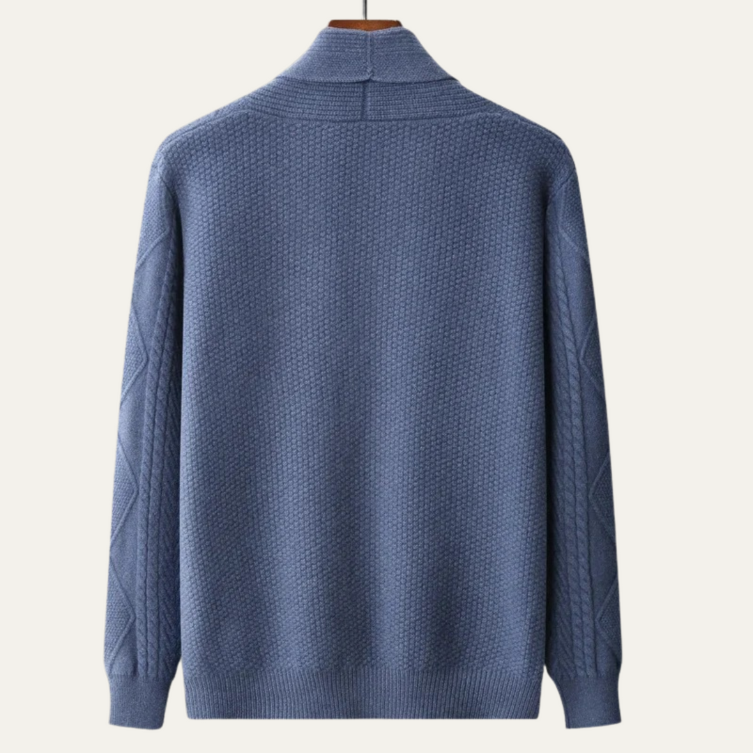 The Edinburgh Men’s Luxury Wool Button Cardigan