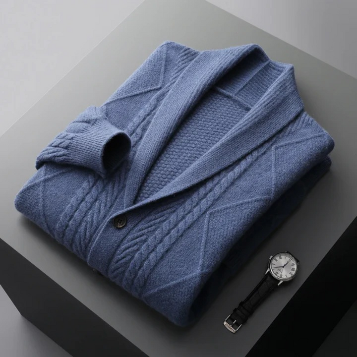 The Edinburgh Men’s Luxury Wool Button Cardigan