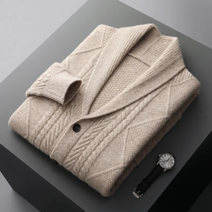 The Edinburgh Men’s Luxury Wool Button Cardigan