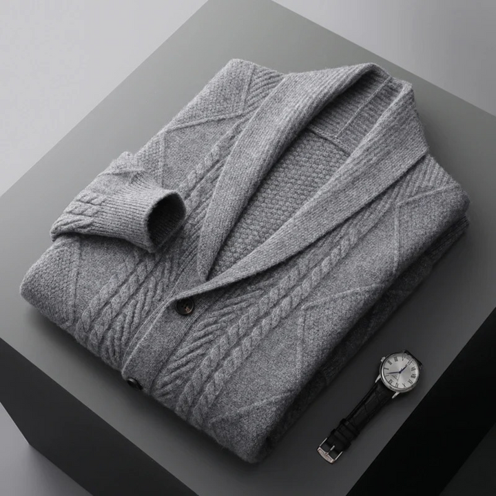 The Edinburgh Men’s Luxury Wool Button Cardigan