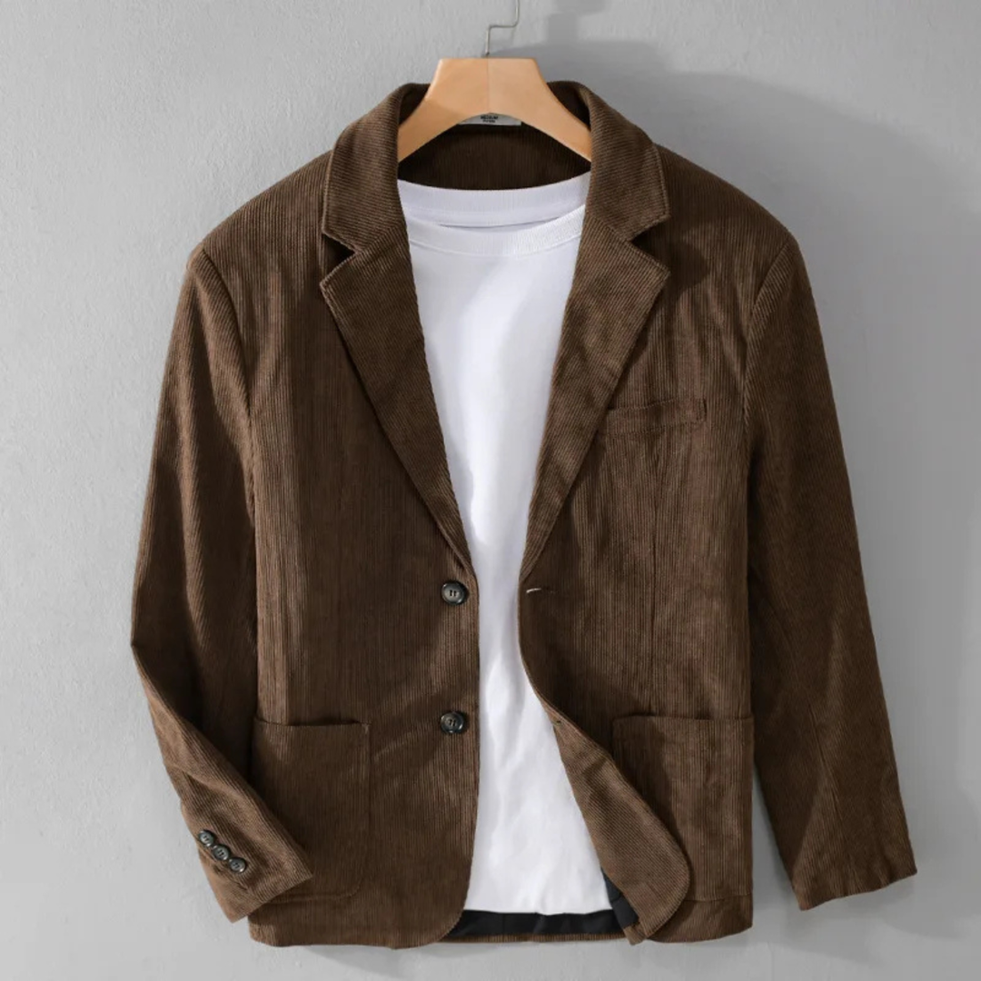 The Devonshire Men’s Warm Corduroy Business Casual Work Jacket