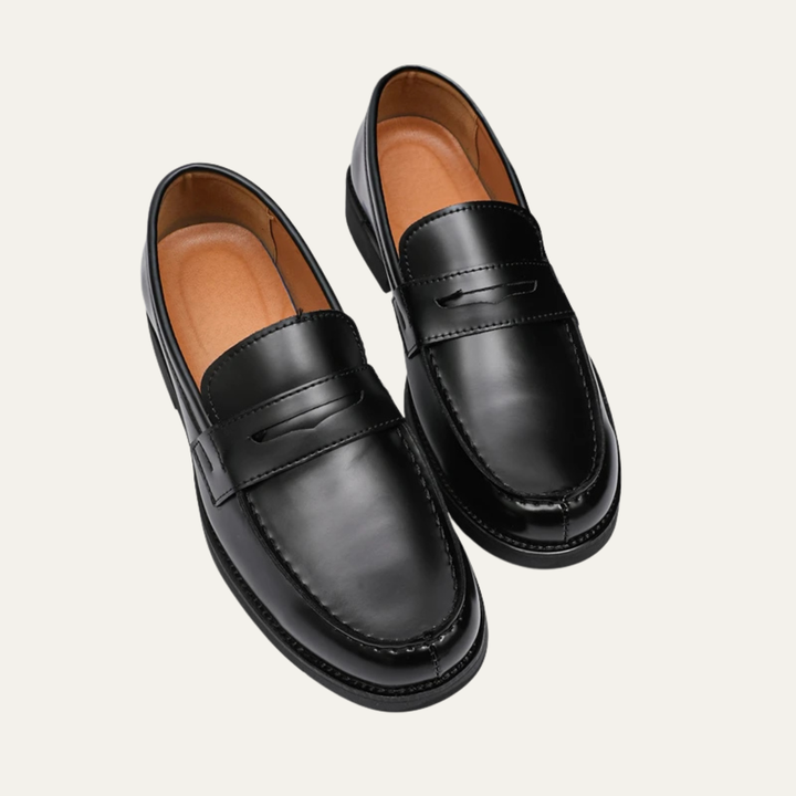 The Watercrest Hill Men’s Handmade Leather Penny Loafers
