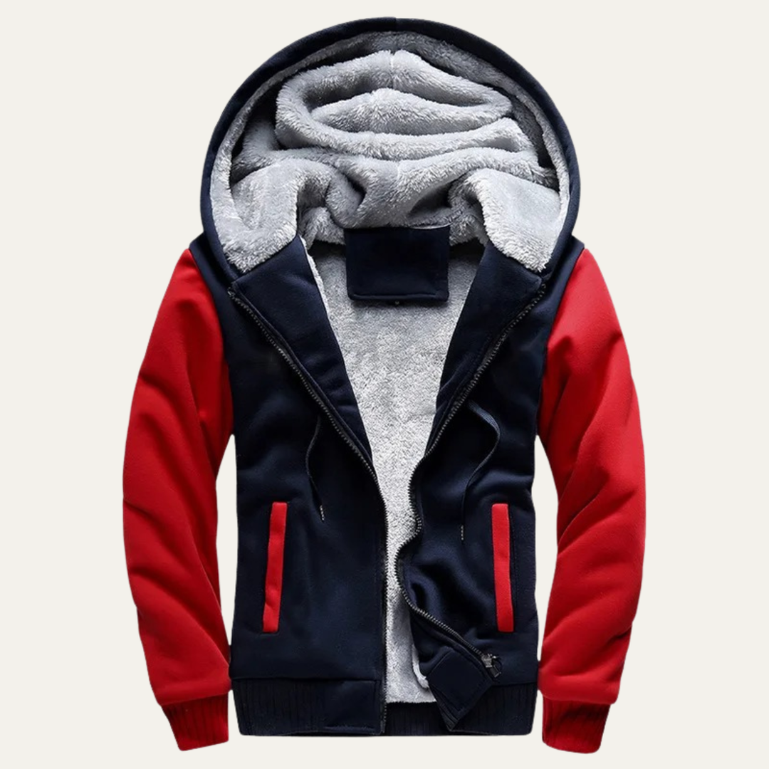 Men's Fleece Lined Zip Up Hoodie