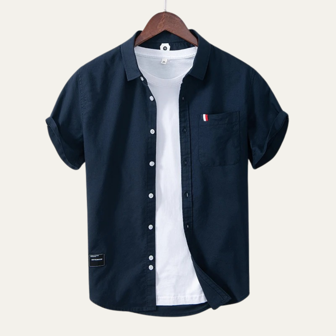 The Salerno Men’s Slim Fit Cotton Button Up Shirt
