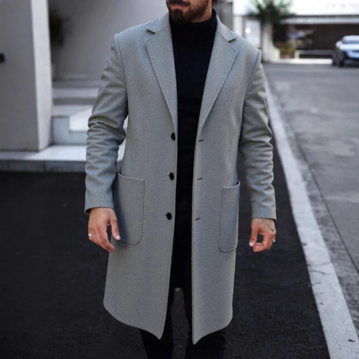 The Richmond Men’s Classic Winter Slim Fit Overcoat