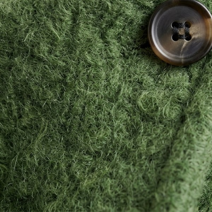 Women's Hooded Wool Coat – Casual Long Button Winter Jacket