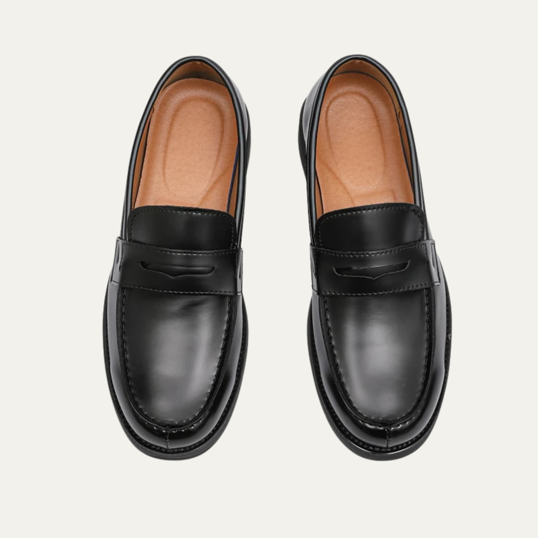 The Watercrest Hill Men’s Handmade Leather Penny Loafers
