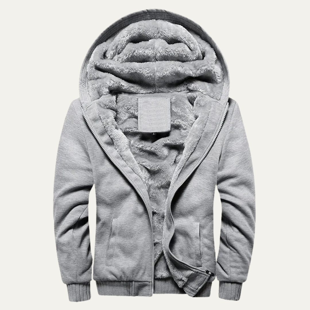Men's Fleece Lined Zip Up Hoodie