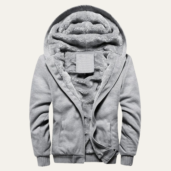 Men's Fleece Lined Zip Up Hoodie