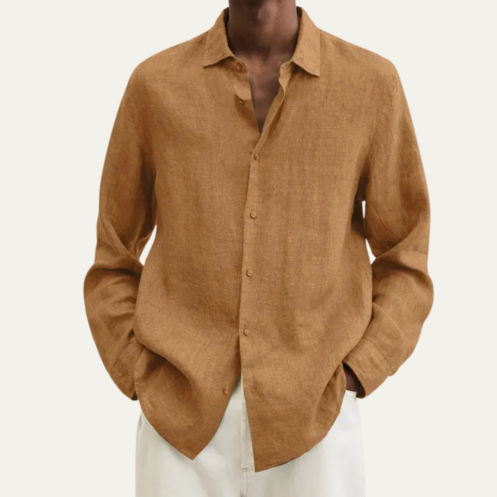 The Palm Beach Men’s Relazed Fit Button Down Summer Shirt