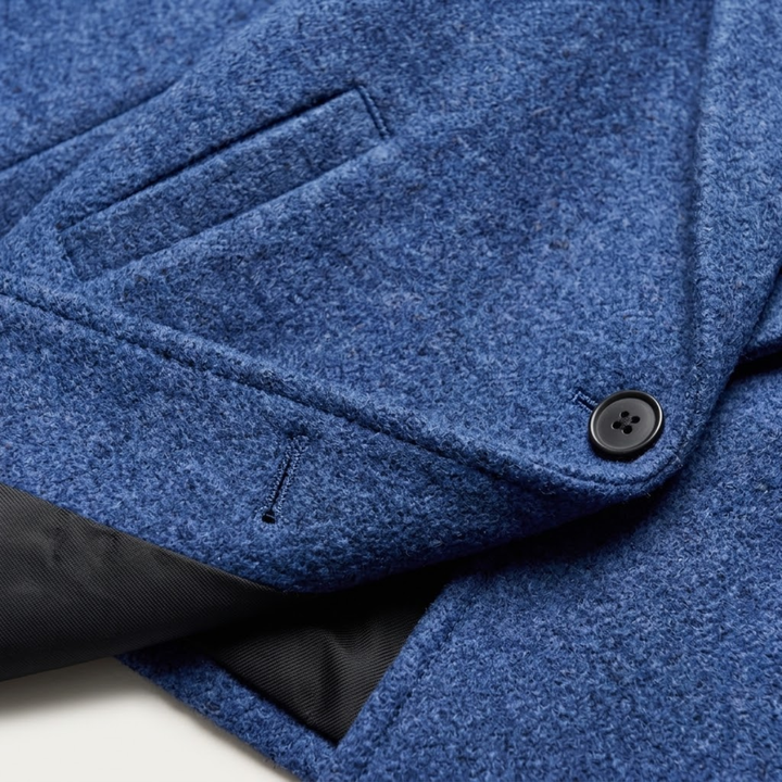 Women's Oversized Wool Blend Coat – Long Single Breasted Winter Overcoat