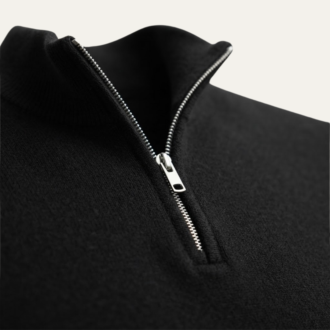 The Como Men's Quarter Zip Mock Neck Sweater
