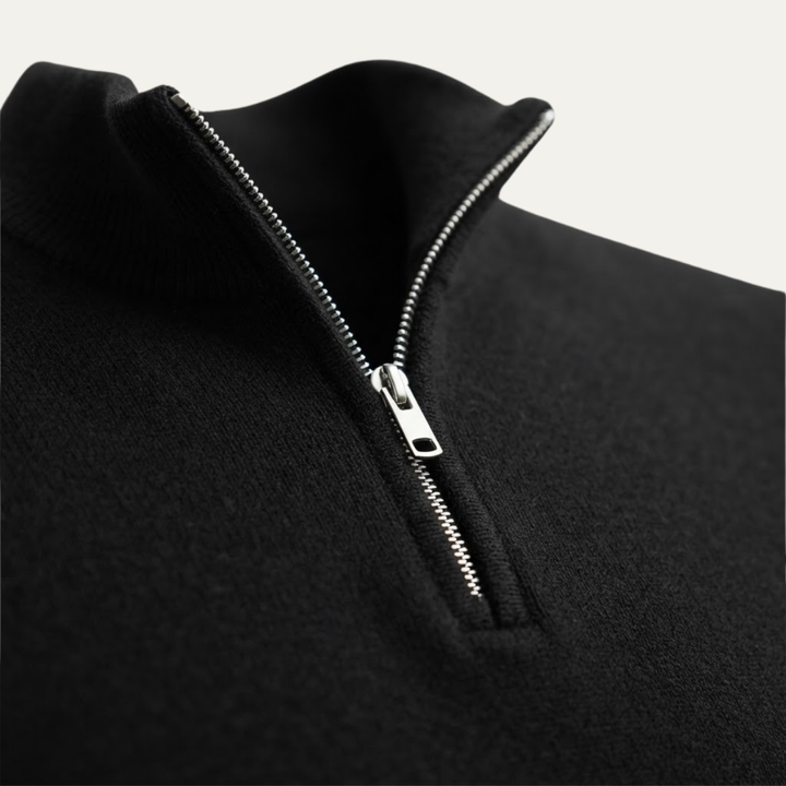 The Como Men's Quarter Zip Mock Neck Sweater
