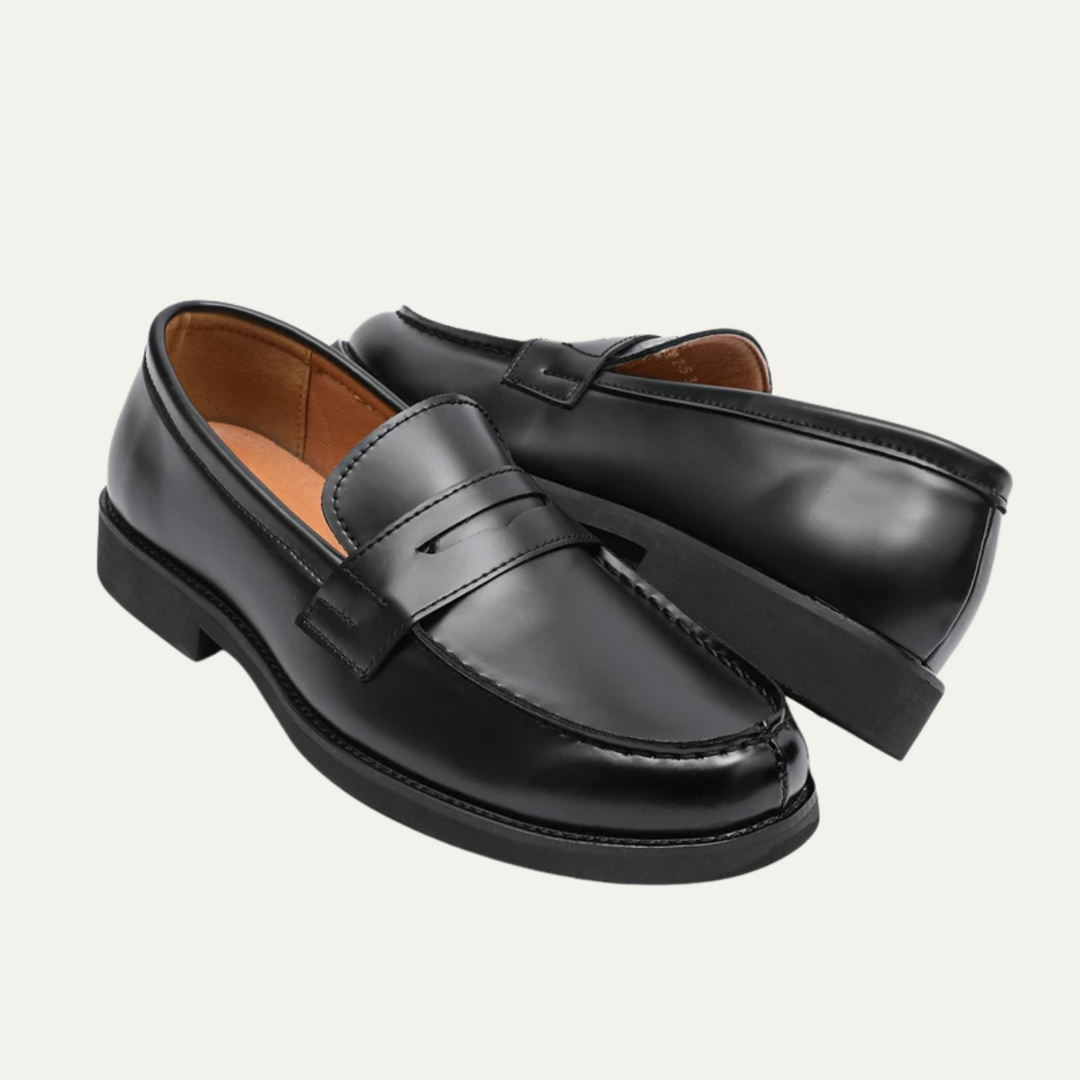 The Watercrest Hill Men’s Handmade Leather Penny Loafers