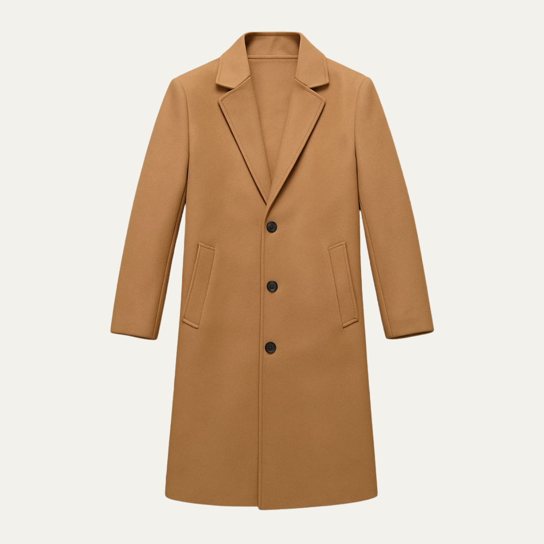 The Belmont Men’s Elegant Classic Wool Overcoat