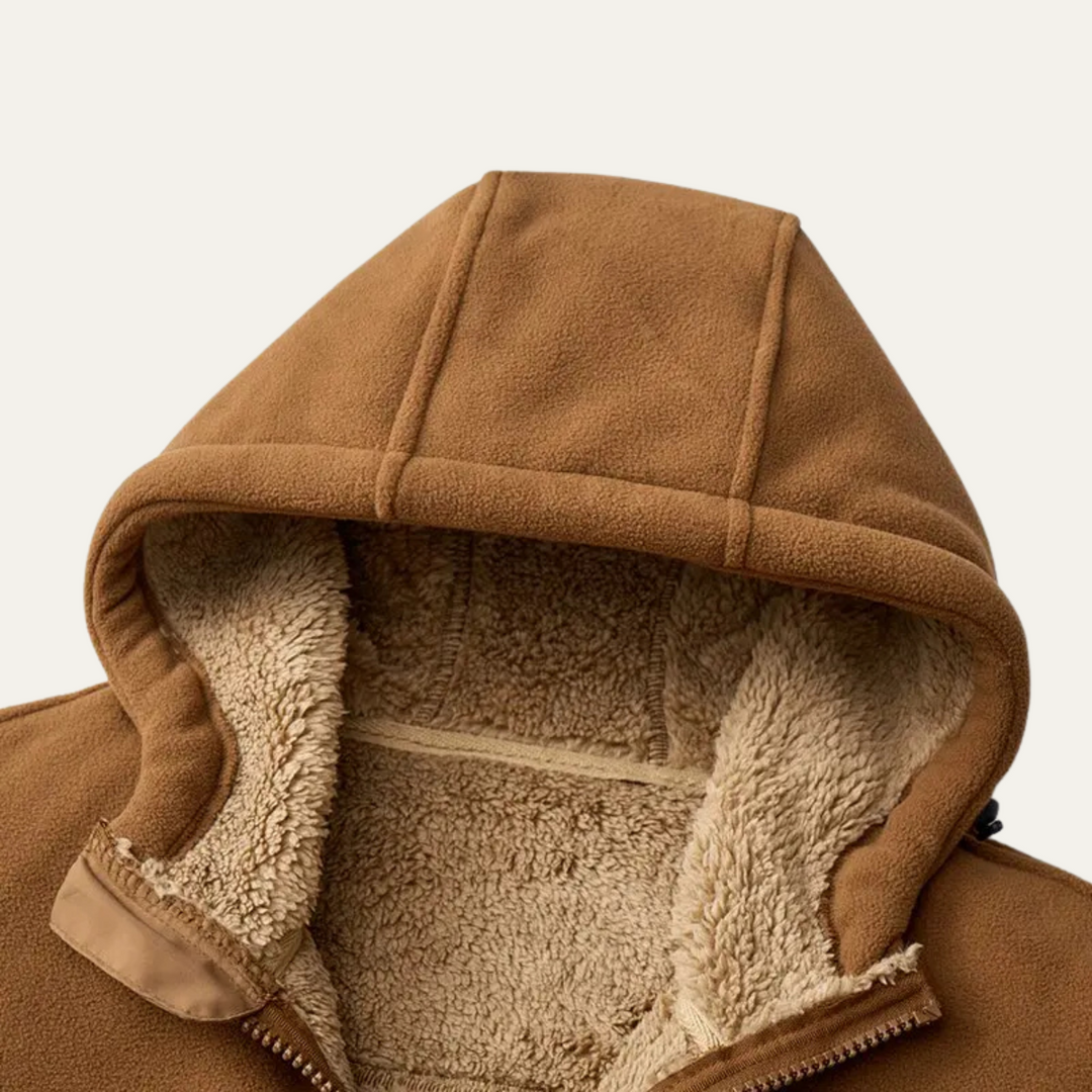 The Hearthstone Men’s Fleece Lined Warm Hooded Jacket