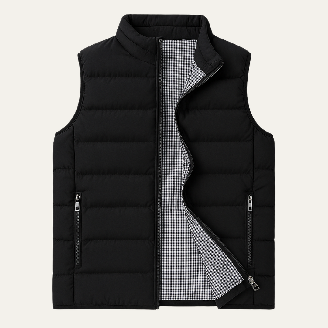 The Chiron Men’s Luxury Puffer Quilted Vest - 2026