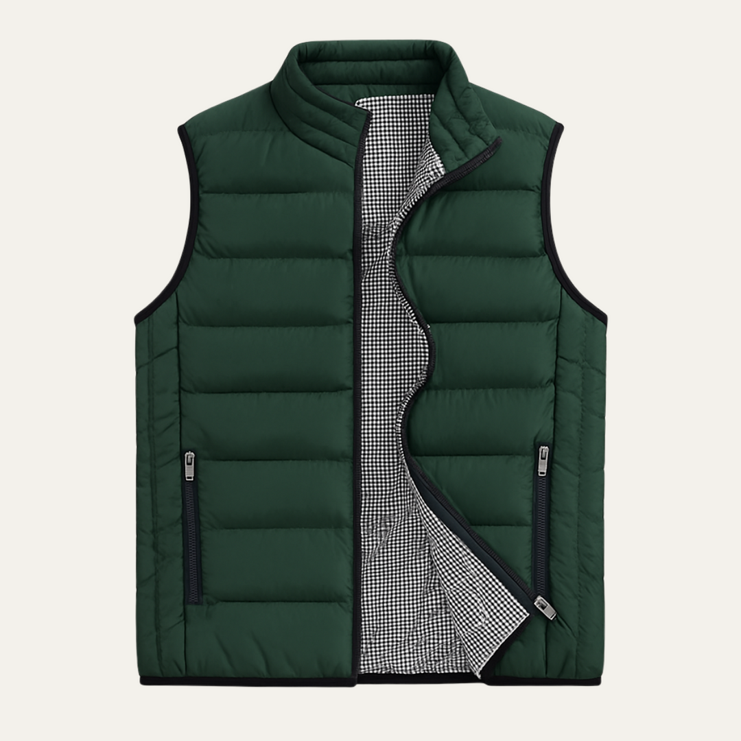 The Chiron Men’s Luxury Puffer Quilted Vest - 2026