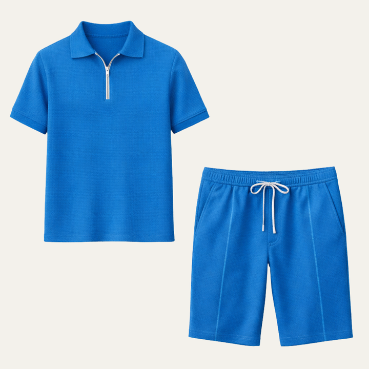 The Novi Men's Polo and Shorts Summer Set