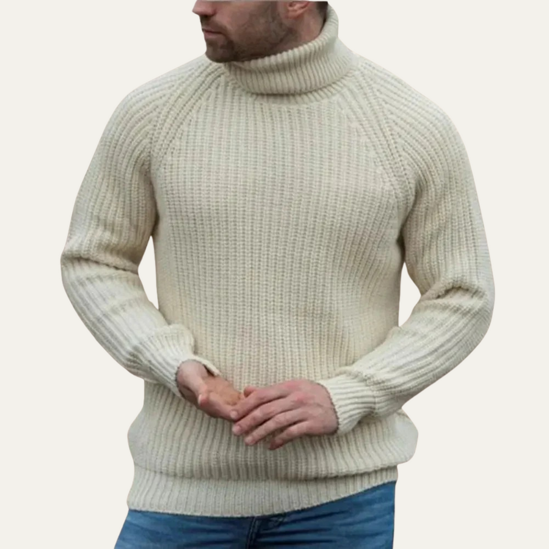 The Dundee Men's Chunky Turtleneck Warm Sweater
