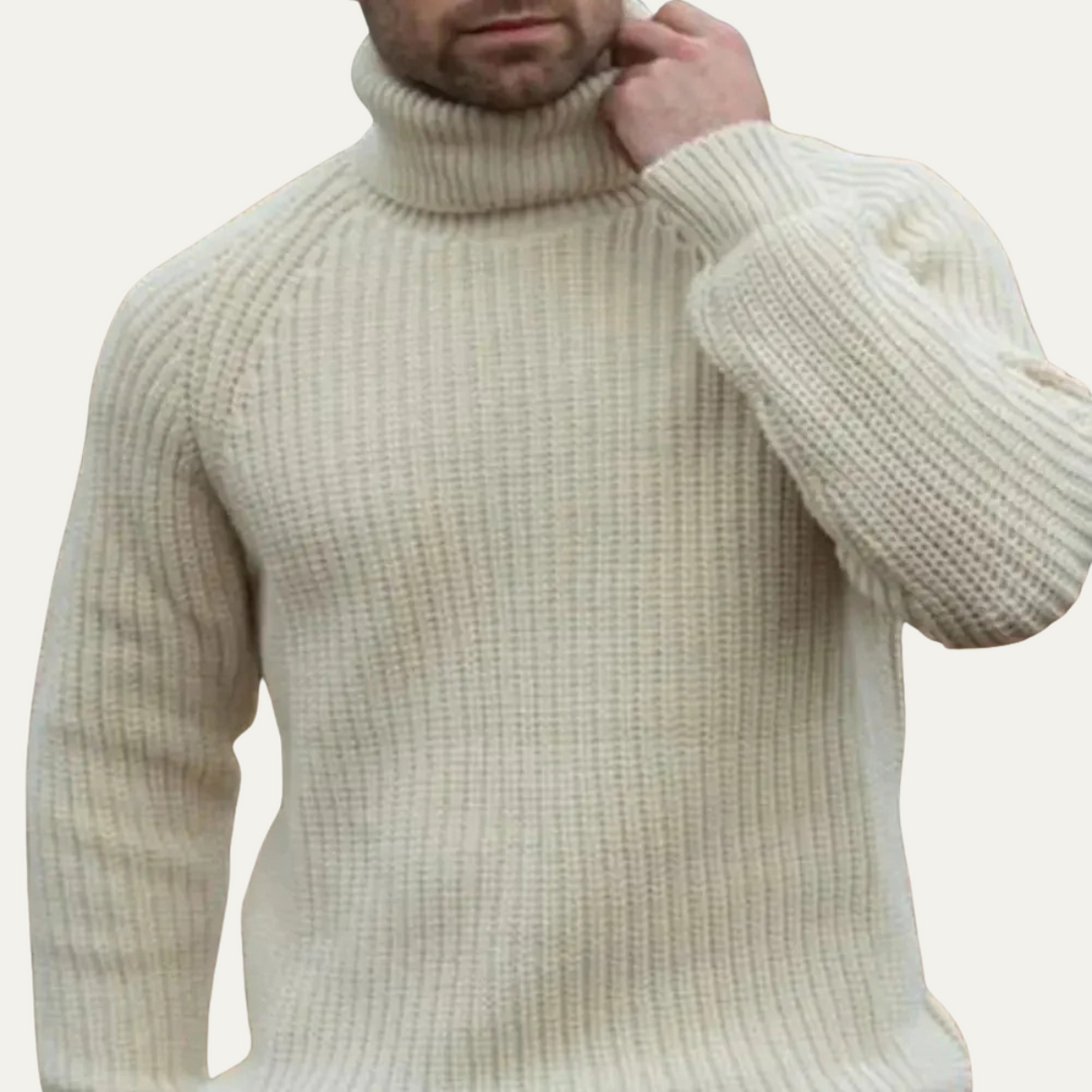 The Dundee Men's Chunky Turtleneck Warm Sweater