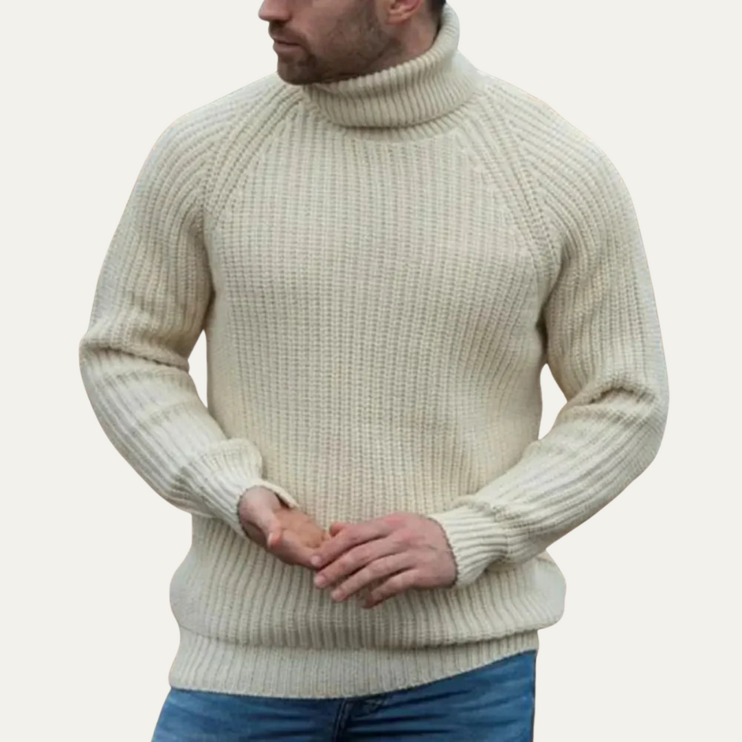 The Dundee Men's Chunky Turtleneck Warm Sweater