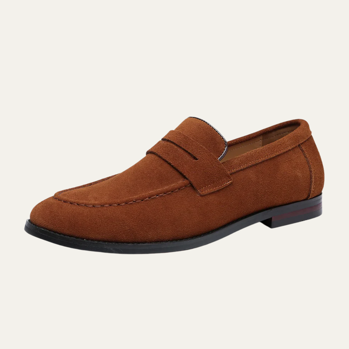 The Belmont Park Men’s Suede Slip On Casual Loafers