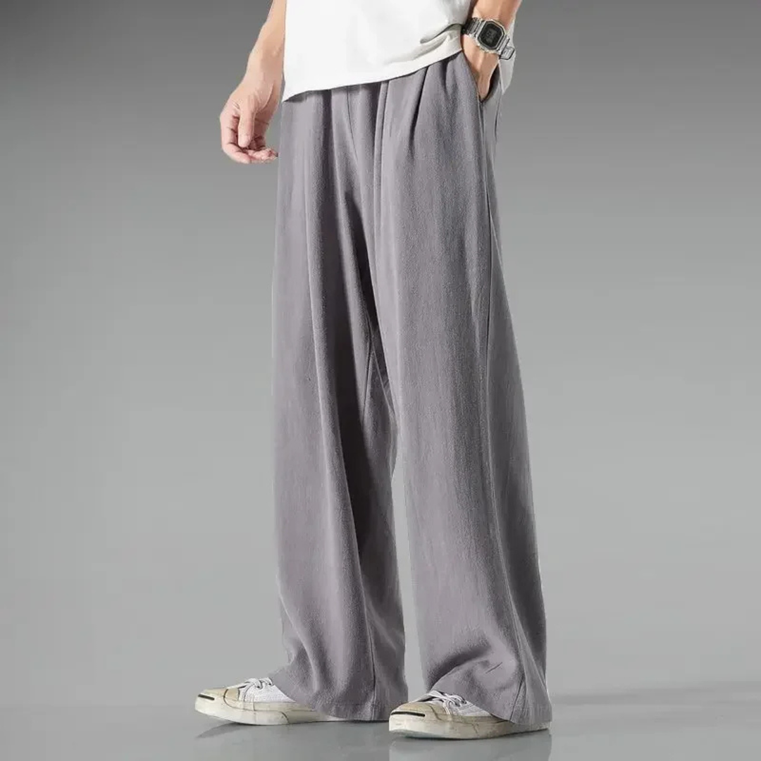 The Riverbend Men's Loose Fit Cotton Linen Pants