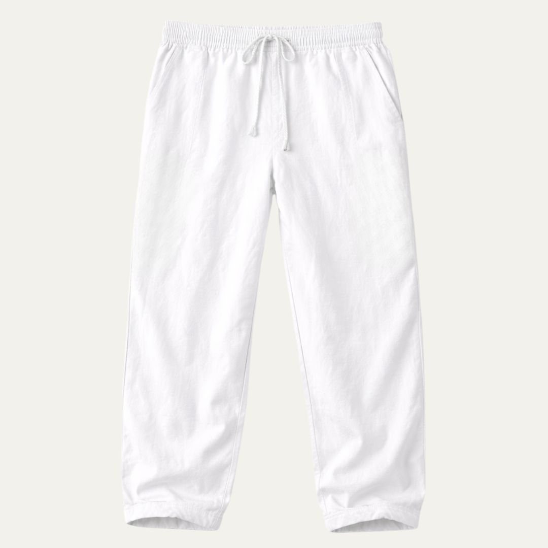 The Pinebrook Park Men’s Loose Cotton Linen Drawstring Pants