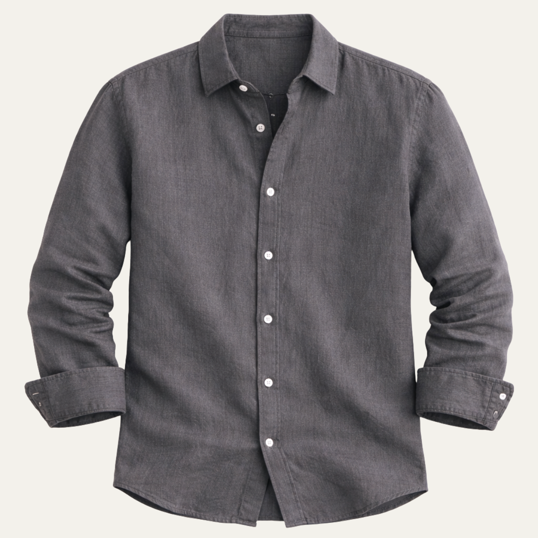 The Polignano Men’s Relaxed Button Up Linen Summer Shirt