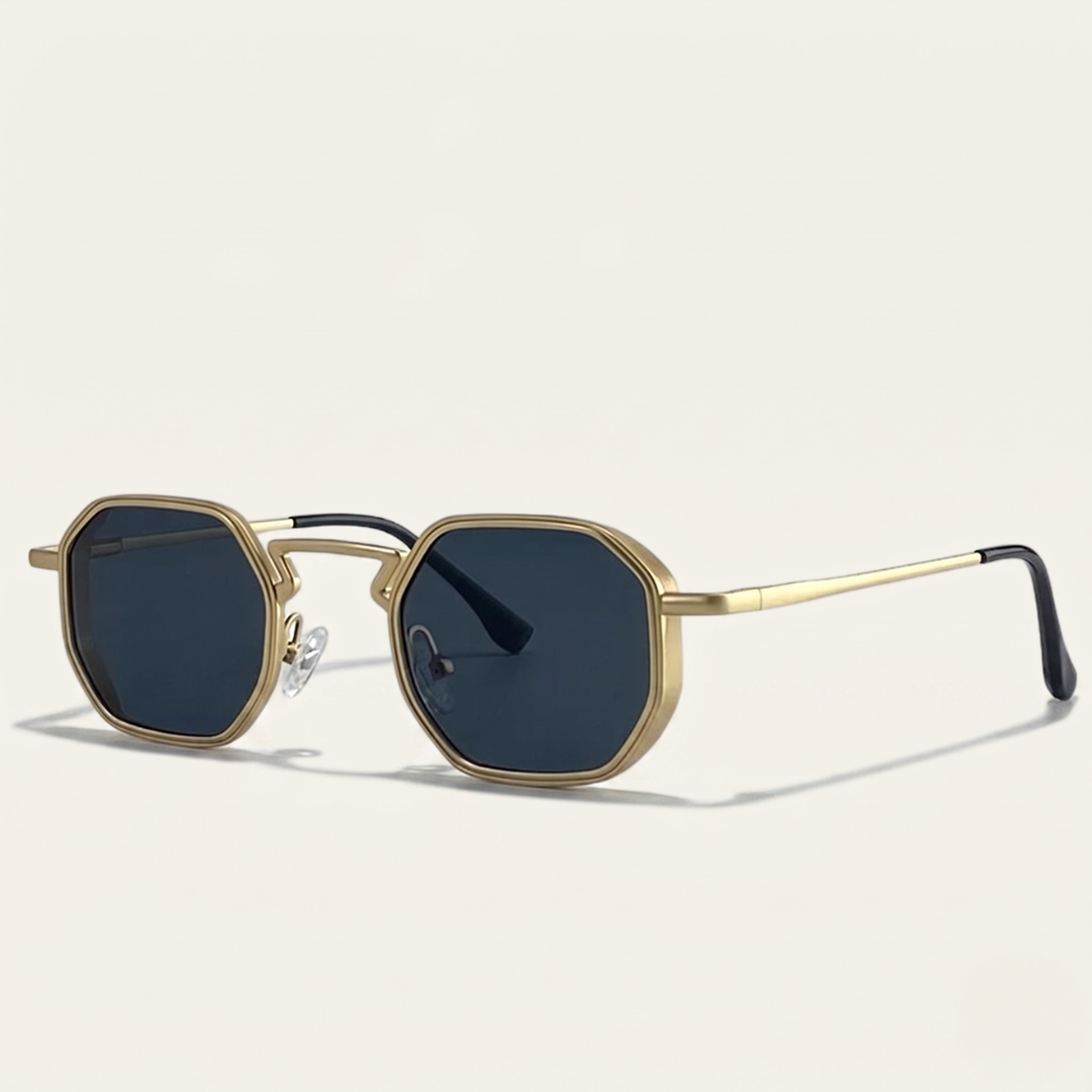 The Burlington Men's Retro Hexagon Sunglasses