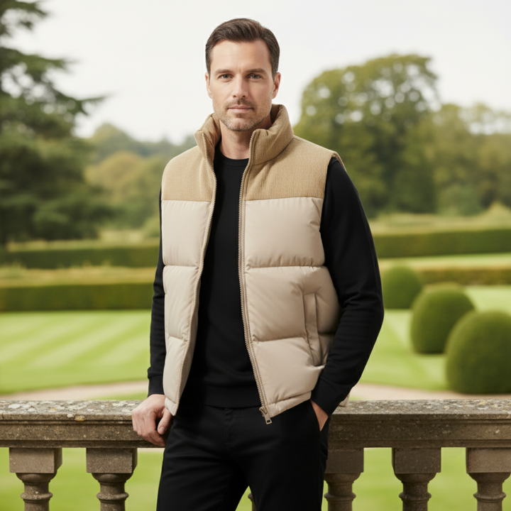 The Port Isaac Men's Stylish Quilted Puffer Vest