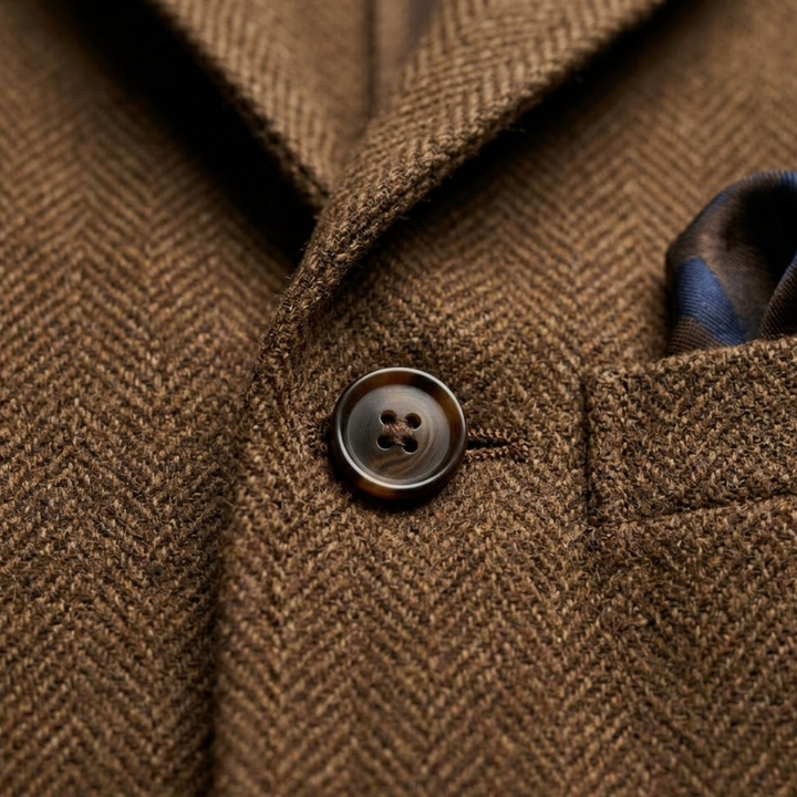 The Thurlestone Men’s Wool Single Breasted Tweed Blazer Jacket