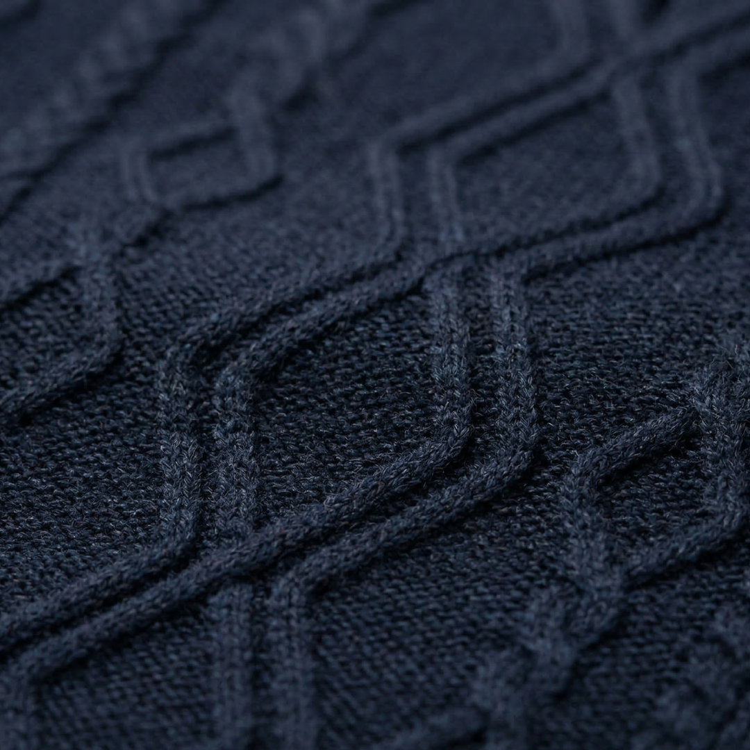 The Canazei Men’s Winter Cable Knitted V Neck Sweater Vest
