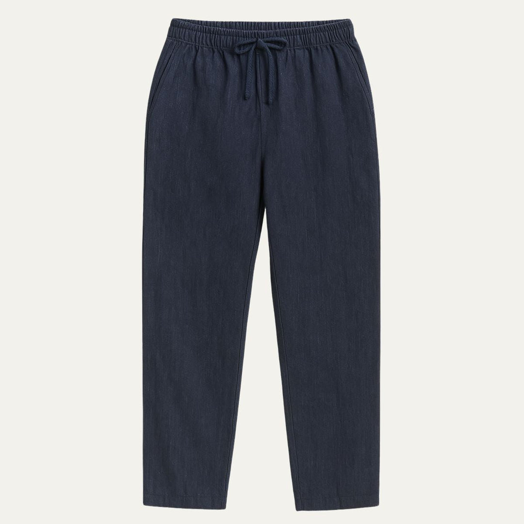 The Old Money Beige Linen Pants for Men